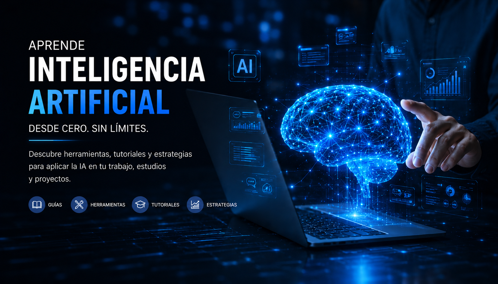 Cómo funciona la Inteligencia Artificial representada mediante una red neuronal digital.