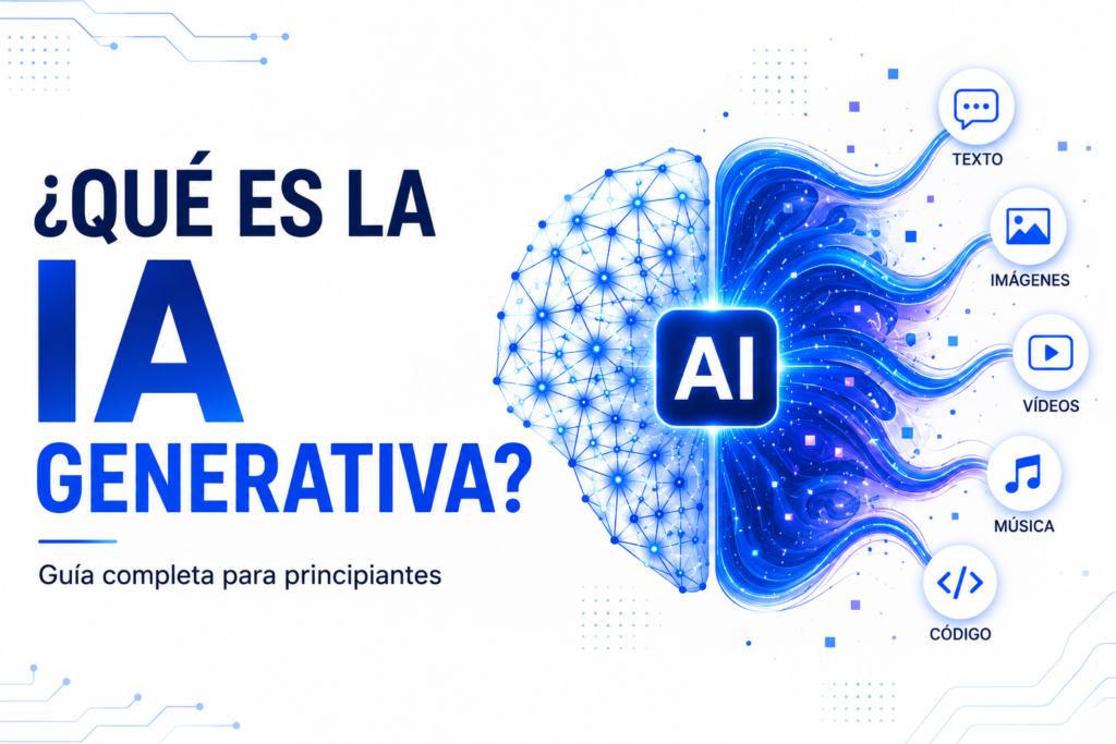 Qué es la IA Generativa explicada de forma sencilla para principiantes.