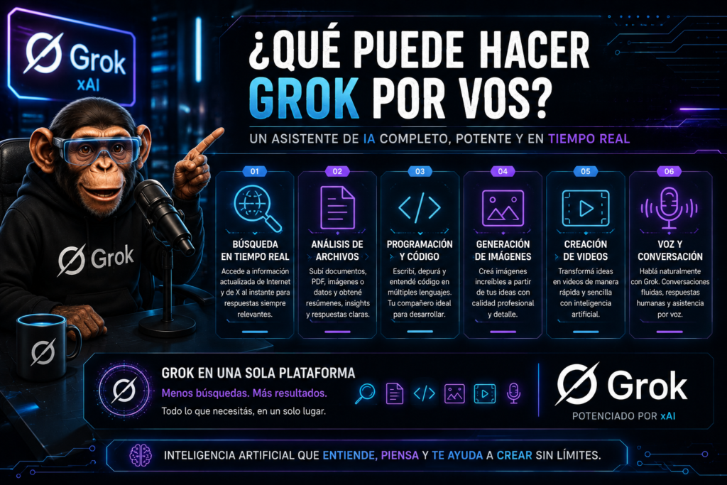 Usá este ALT:

> Infografía sobre lo que puede hacer Grok, incluyendo búsqueda en tiempo real, análisis de archivos, programación, generación de imágenes y videos y conversaciones por voz.
